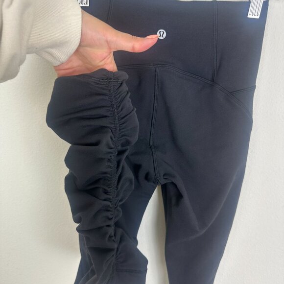 Lululemon Ready to Rulu Leggings 4 Black High Rise 28" Athletic Activewear Stret - Picture 8 of 10